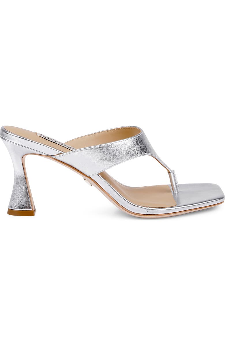 Badgley Mischka Collection Whitley Flip Flop, Alternate, color, Silver Metallic