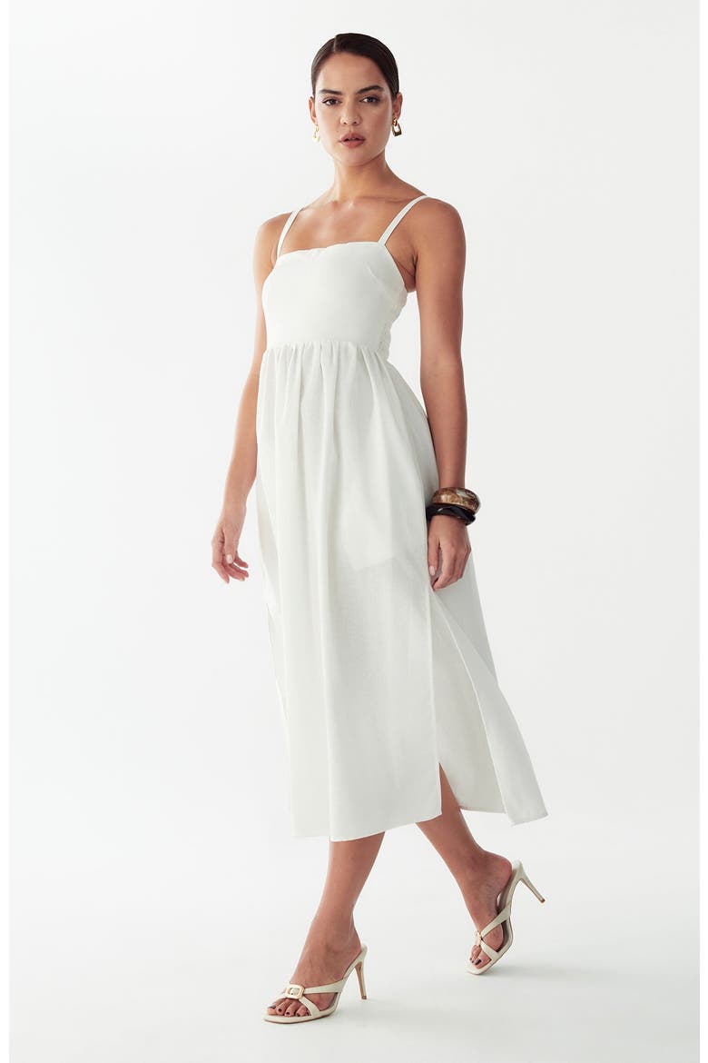 Lanah Midi Dress, Alternate, color, Off White