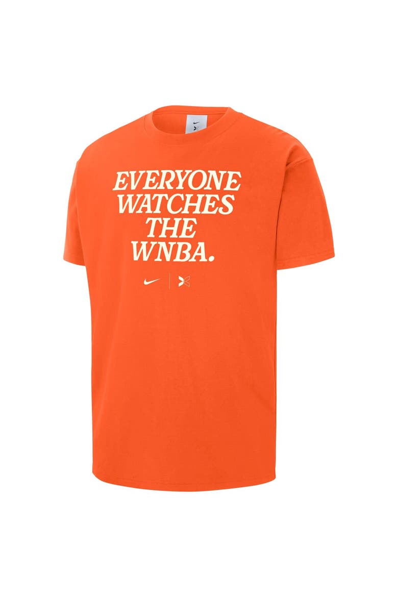 Unisex Nike x TOGETHXR Everyone Watches The WNBA Orange T-Shirt, Alternate, color, Orange
