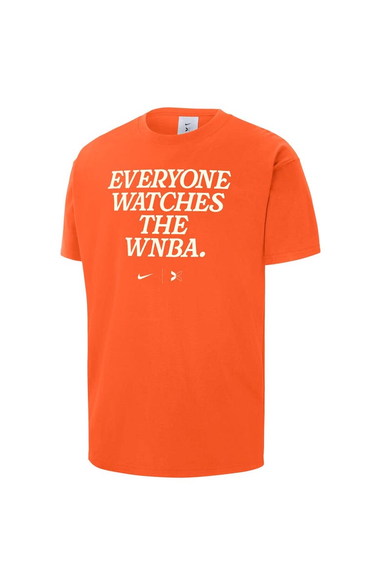 Nike Unisex Nike x TOGETHXR Everyone Watches The WNBA Orange T-Shirt, Alternate, color, Orange