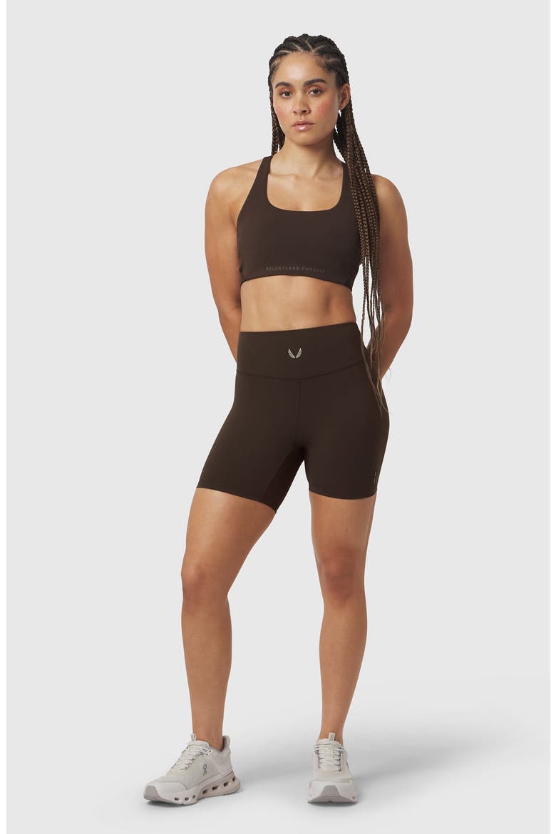 Lycra Adaptiv Biker Short, Main, color, Dark Earth