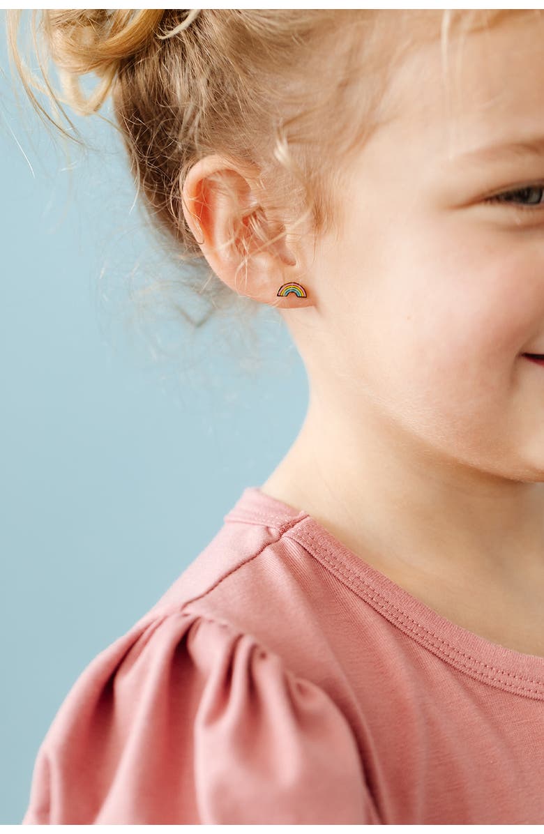 Pip Pop Pastel Rainbow Stud Earrings, Alternate, color, Multi