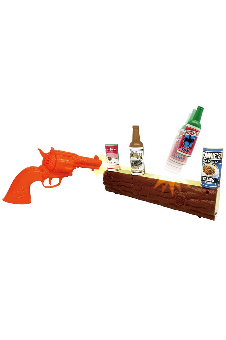 Wild West Gunslinger, Log Target Toy Shooting Game Set, Kids 3+, Alternate, color, Multicolored