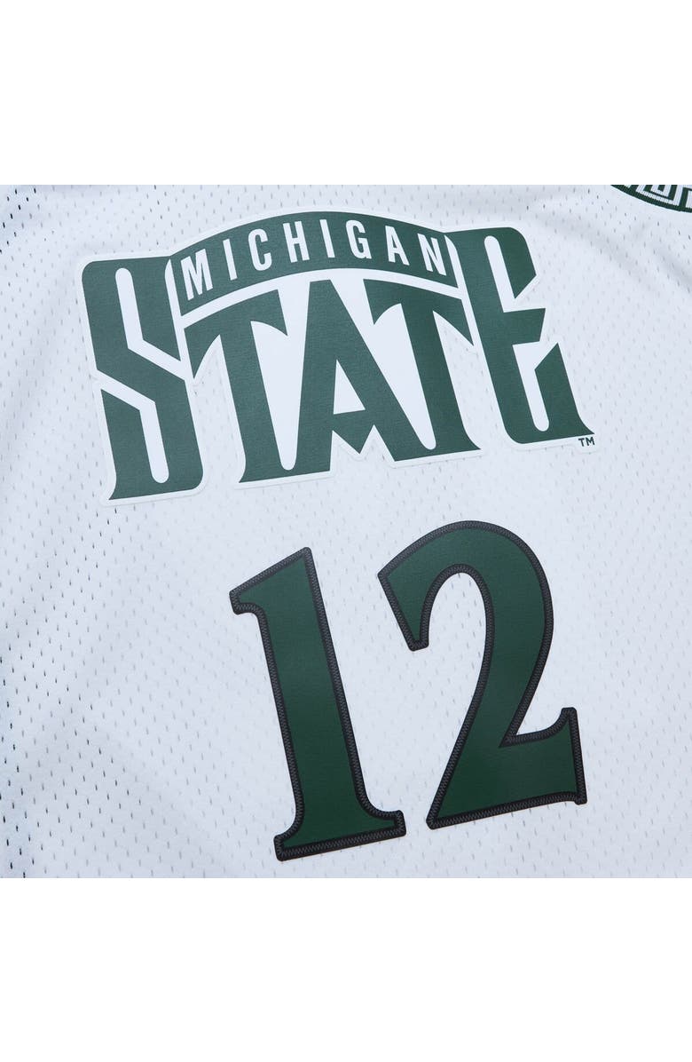 Mitchell & Ness Men's Mitchell & Ness Mateen Cleaves White Michigan State Spartans 125th Basketball Anniversary 1999 Throwback Fashion Jersey, Alternate, color, 