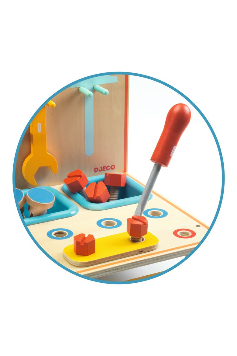 Role Play Bricotoo Wooden Workbench, Alternate, color, MULTI