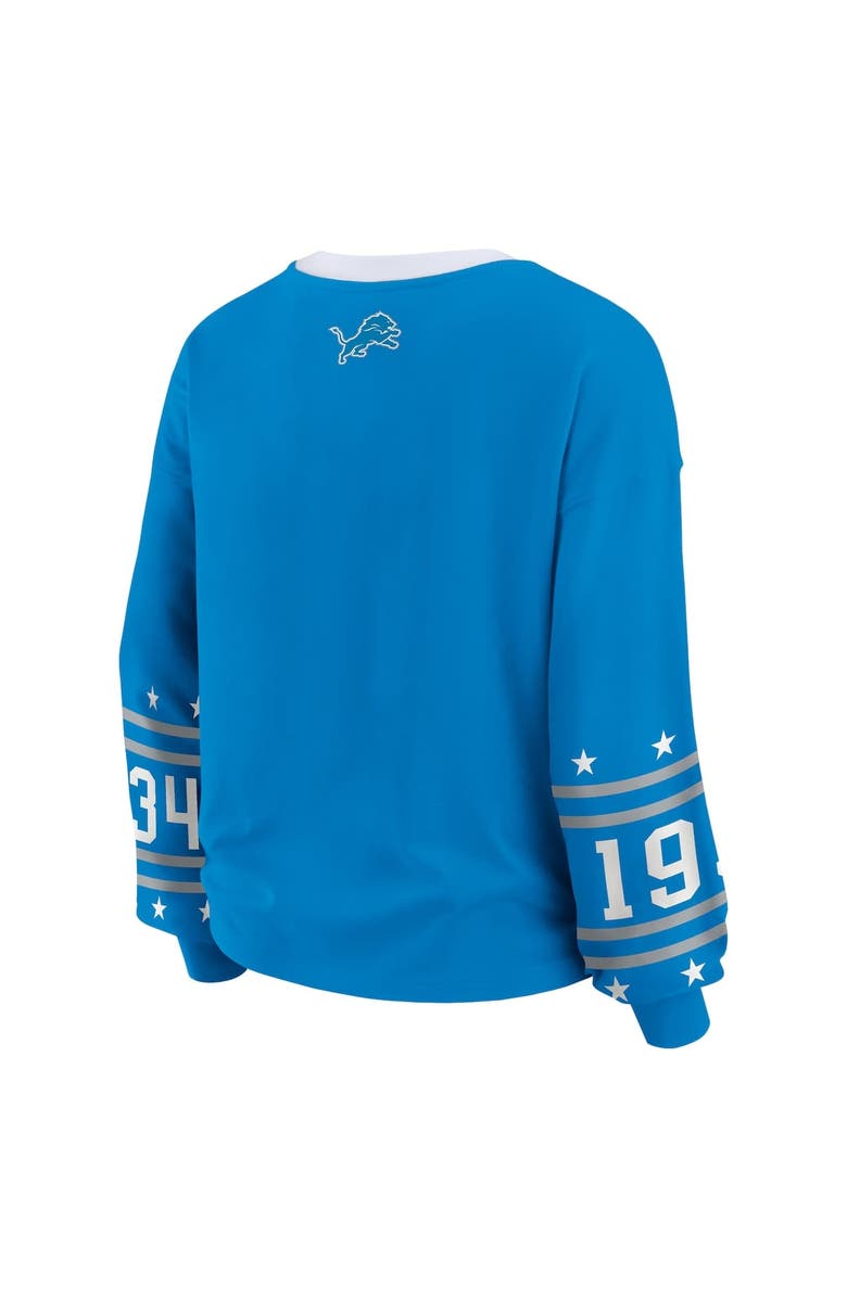 WEAR by Erin Andrews Women's WEAR by Erin Andrews  Blue Detroit Lions Sport Long-Sleeve T-Shirt, Alternate, color, Blue