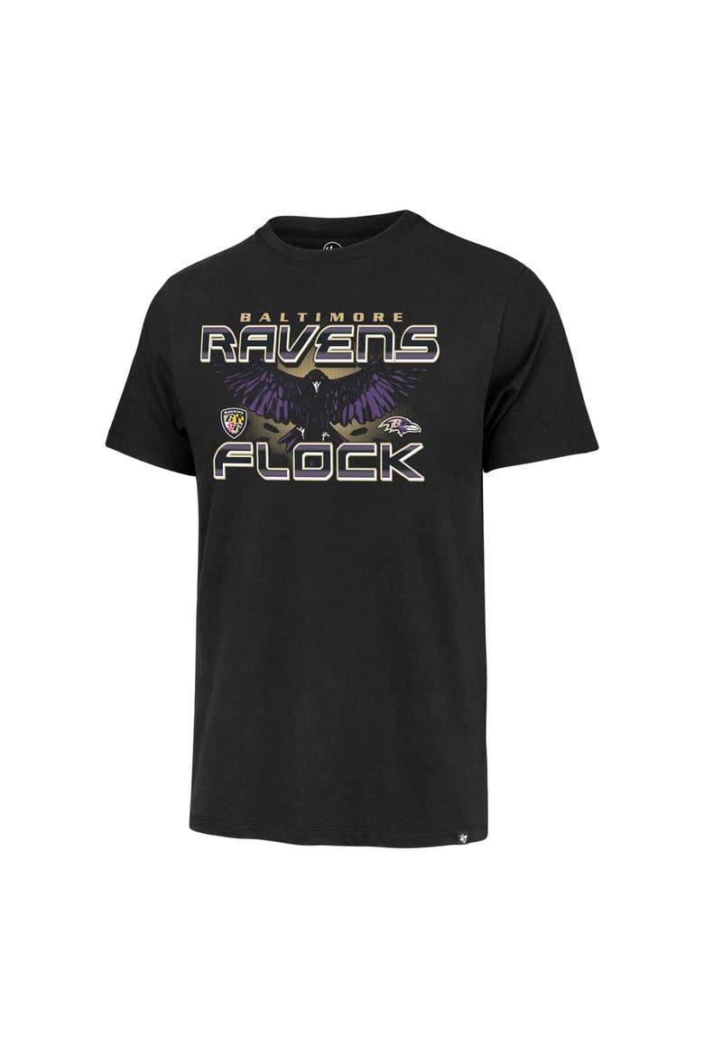 Men's '47 Black Baltimore Ravens Regional Franklin T-Shirt, Alternate, color, Black