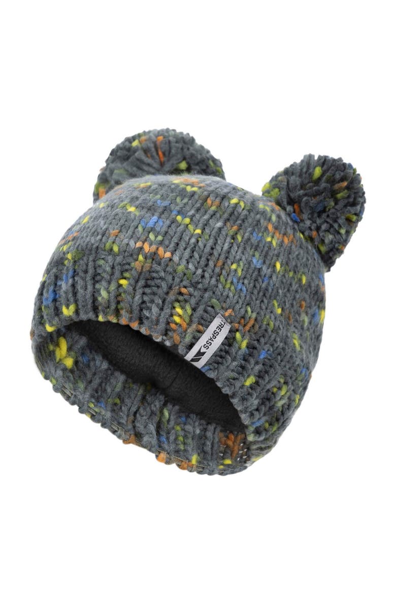 Childrens/kids Ted Pom Pom Beanie, Alternate, color, Spruce Green