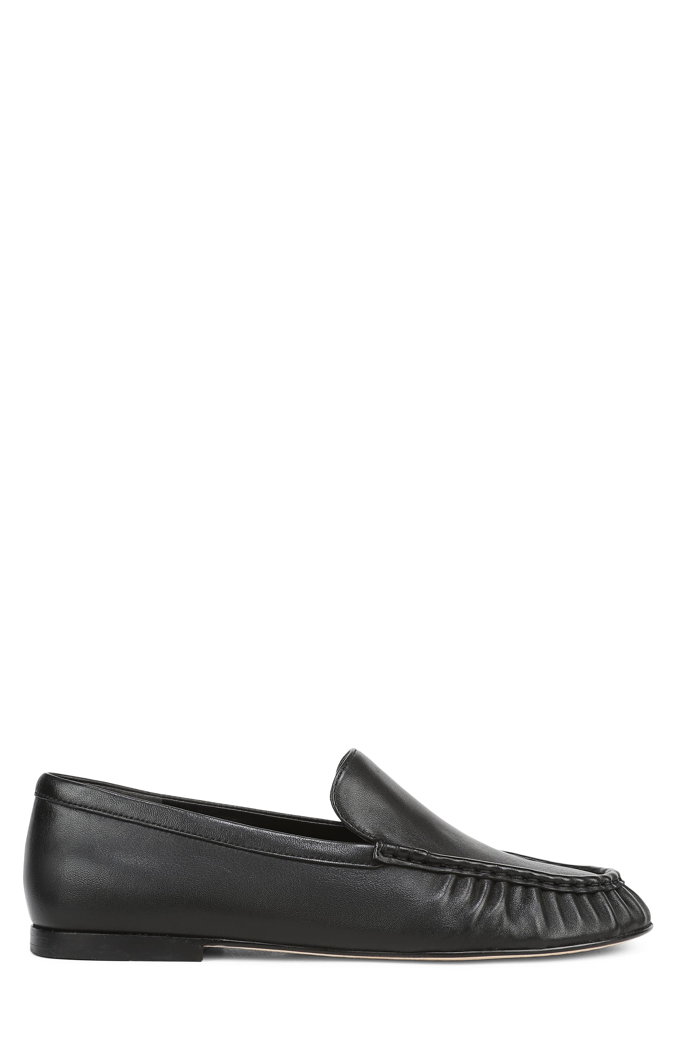 Tristan Moc Toe Loafer, Alternate, color, BLACK