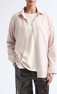 Róhe Classic Fit Stripe Button-Up Shirt
