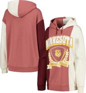 GAMEDAY COUTURE Women's Gameday Couture Maroon Minnesota Golden Gophers Hall of Fame Colorblock Pullover Hoodie