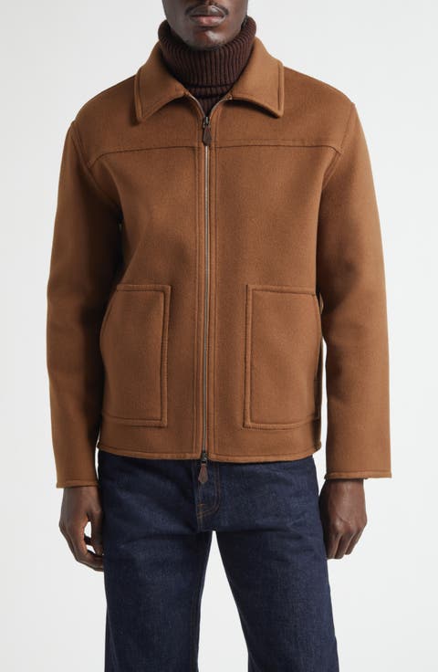 College Cashmere Bomber Jacket