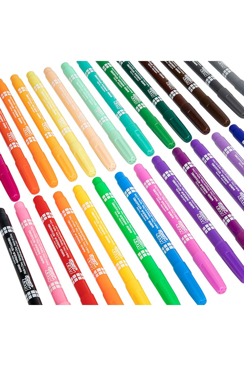 Art Of Fun Fine Tip Markers 30 Pack, Washable, Kids & Adults, Alternate, color, Multicolored