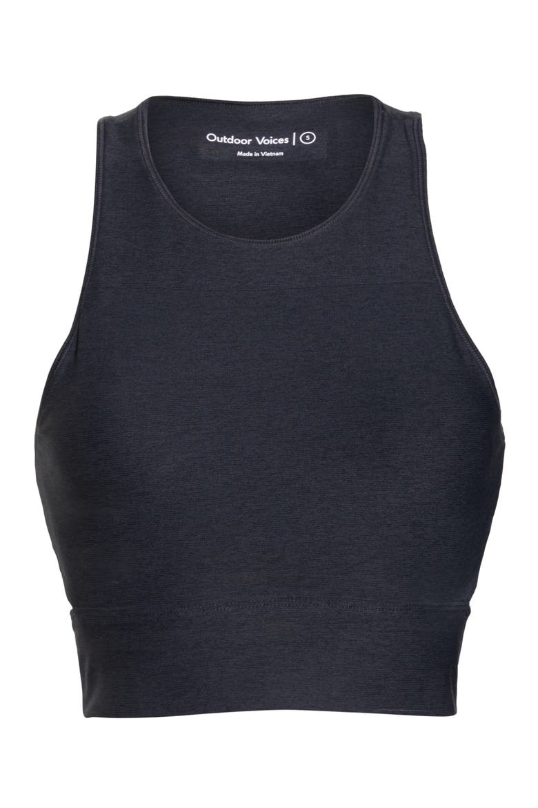 Slashback Crop Top, Alternate, color, CHARCOAL