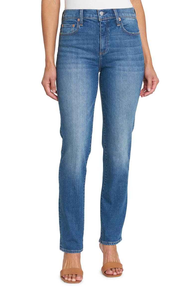 Monroe Straight Leg Jeans, Main, color, LEON