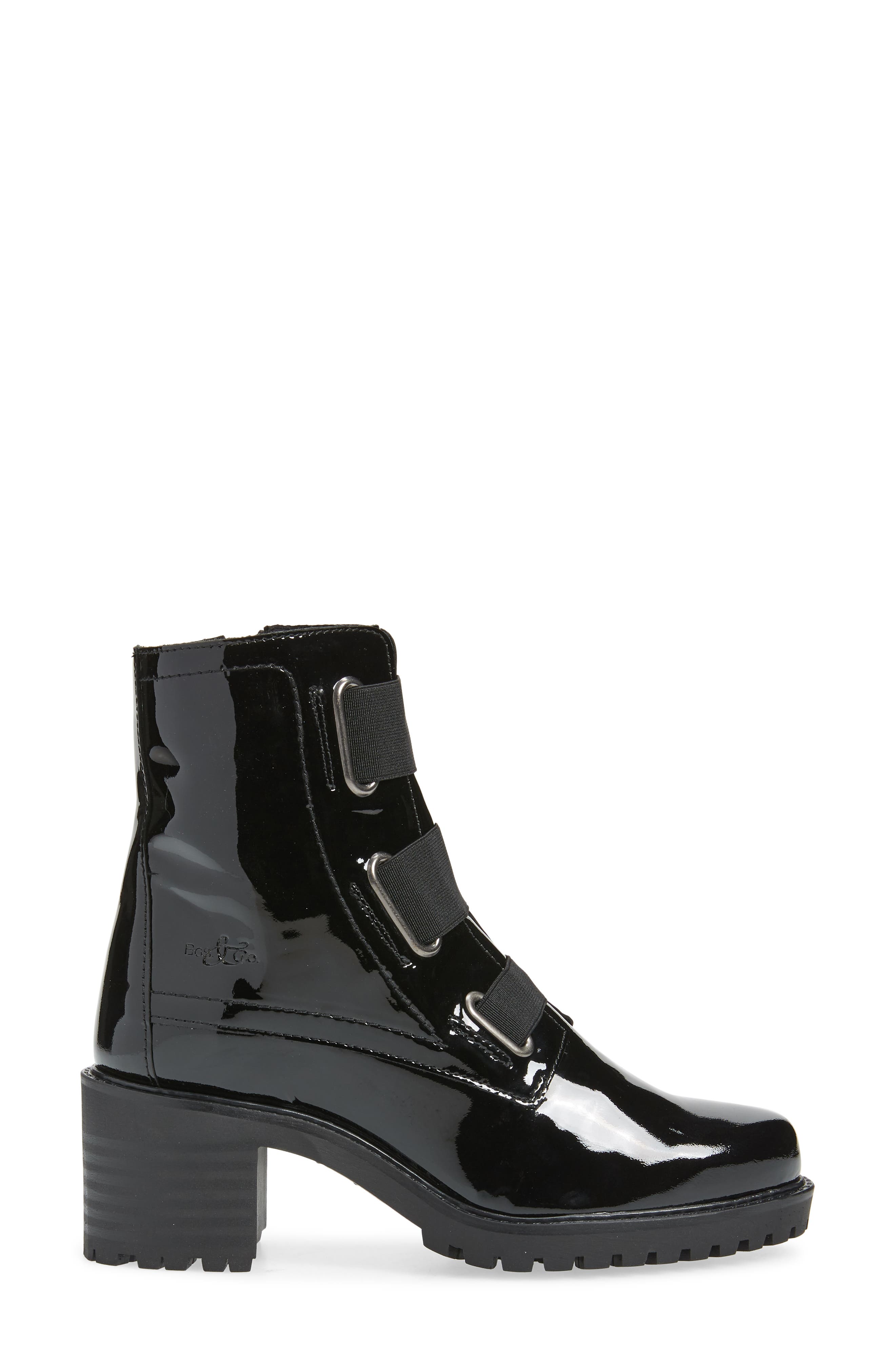 Bos. & Co. Indie Waterproof Bootie, Alternate, color, Black Patent Leather