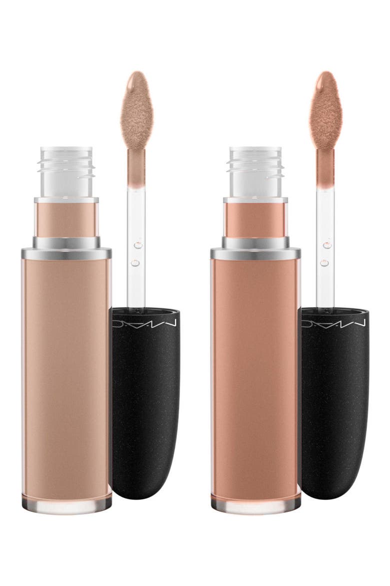 MAC Retro Matte Liquid Lipcolour Set (Nordstrom Exclusive), Main, color, CAFE AU CHIC/ FLESHSTONE