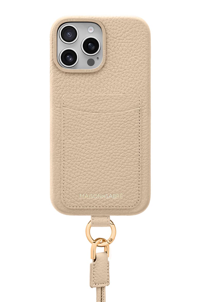 Sling Phone Case iPhone 16 Pro, Main, color, Saharan Nude