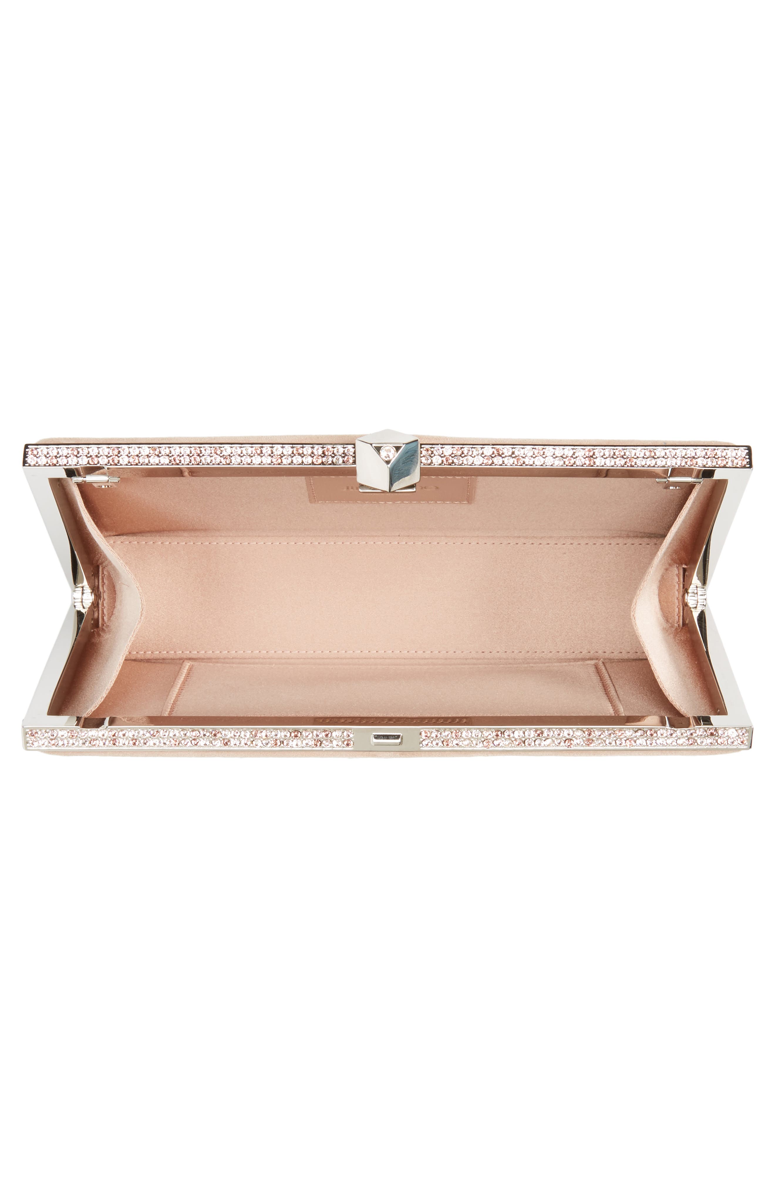 Jimmy Choo Celeste Suede Clutch, Alternate, color, 