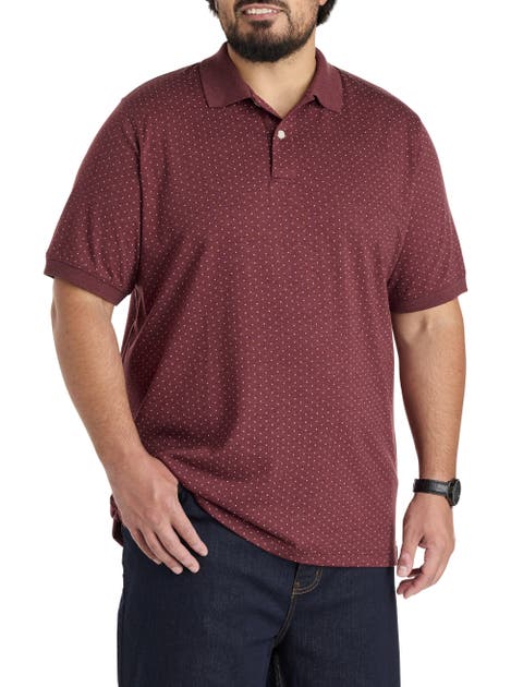 Big & Tall Pin Dot Printed Polo Shirt