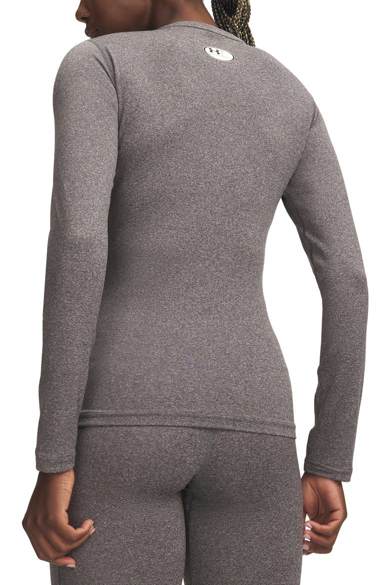 ColdGear® Performance Crewneck Top, Alternate, color, 019 CHARCOAL
