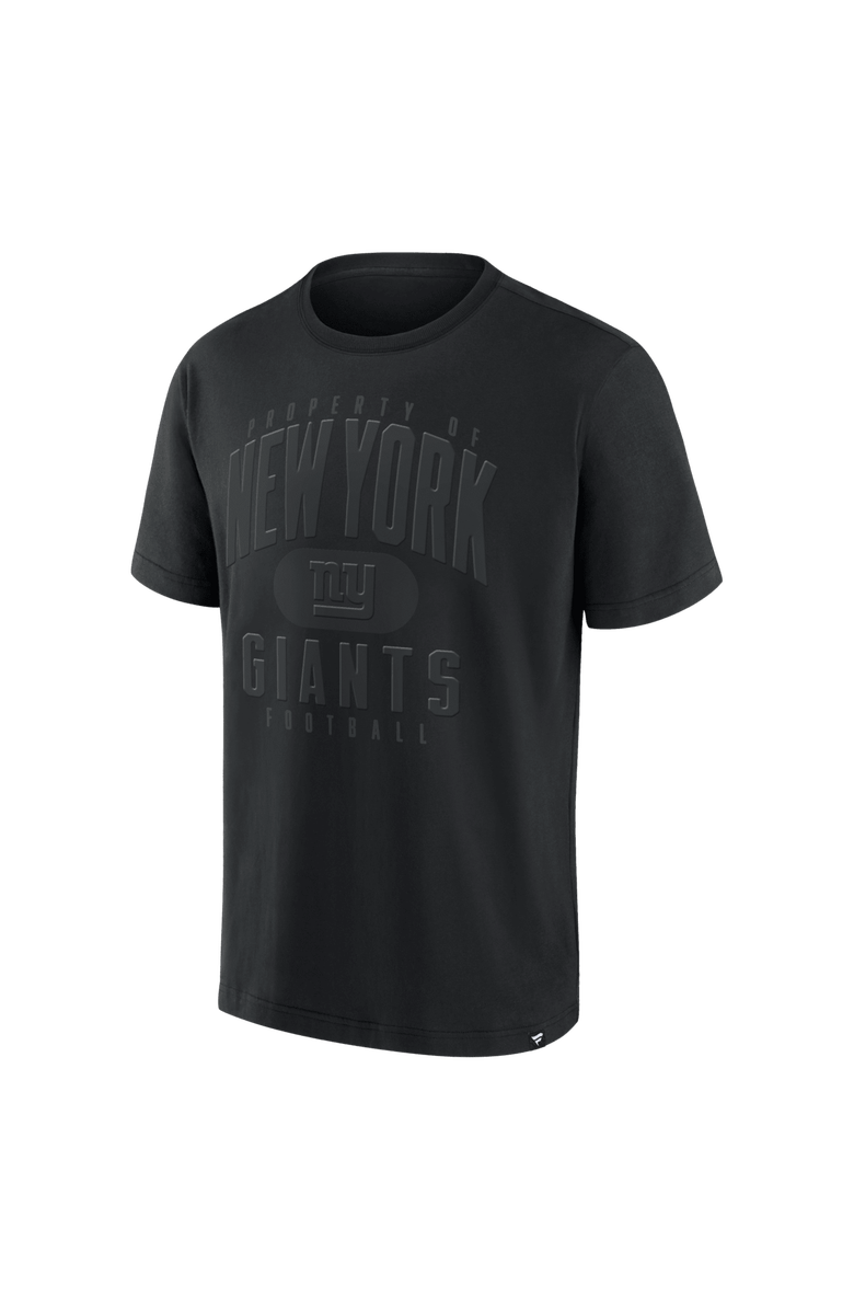 FANATICS Men's Fanatics Black New York Giants Black Out Heavyweight T-Shirt, Alternate, color, Black