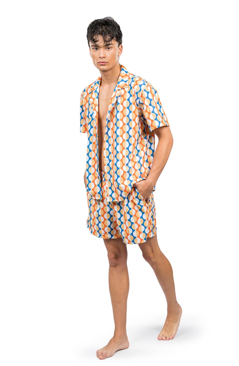 D.RT Dot Short Sleeve Button-Up Camp Shirt, Alternate, color, 