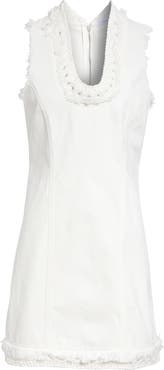 FERRAGAMO Fringed Denim Minidress