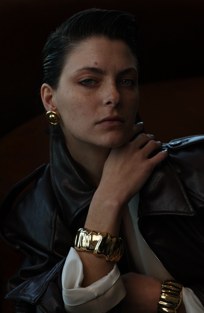 Kellery House Gold Earrings, Alternate, color, Gold