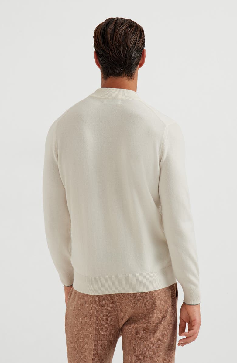 Brunello Cucinelli Funnel neck sweater, Alternate, color, Panama