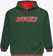 Mitchell & Ness Men's Mitchell & Ness Hunter Green Milwaukee Bucks Hardwood Classics Big & Tall Hoodie