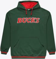 Mitchell & Ness Men's Mitchell & Ness Hunter Green Milwaukee Bucks Hardwood Classics Big & Tall Hoodie