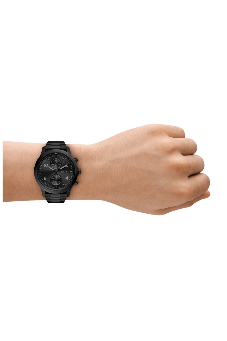Bennett Multifunction Bracelet Watch, 45mm, Alternate, color, BLACK