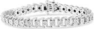 Haus of Brilliance Silver 1/4 Cttw Diamond Composite Linked Composite Line Bracelet