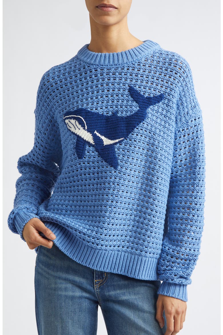 Giada Whale Sweater, Alternate, color, WHALE