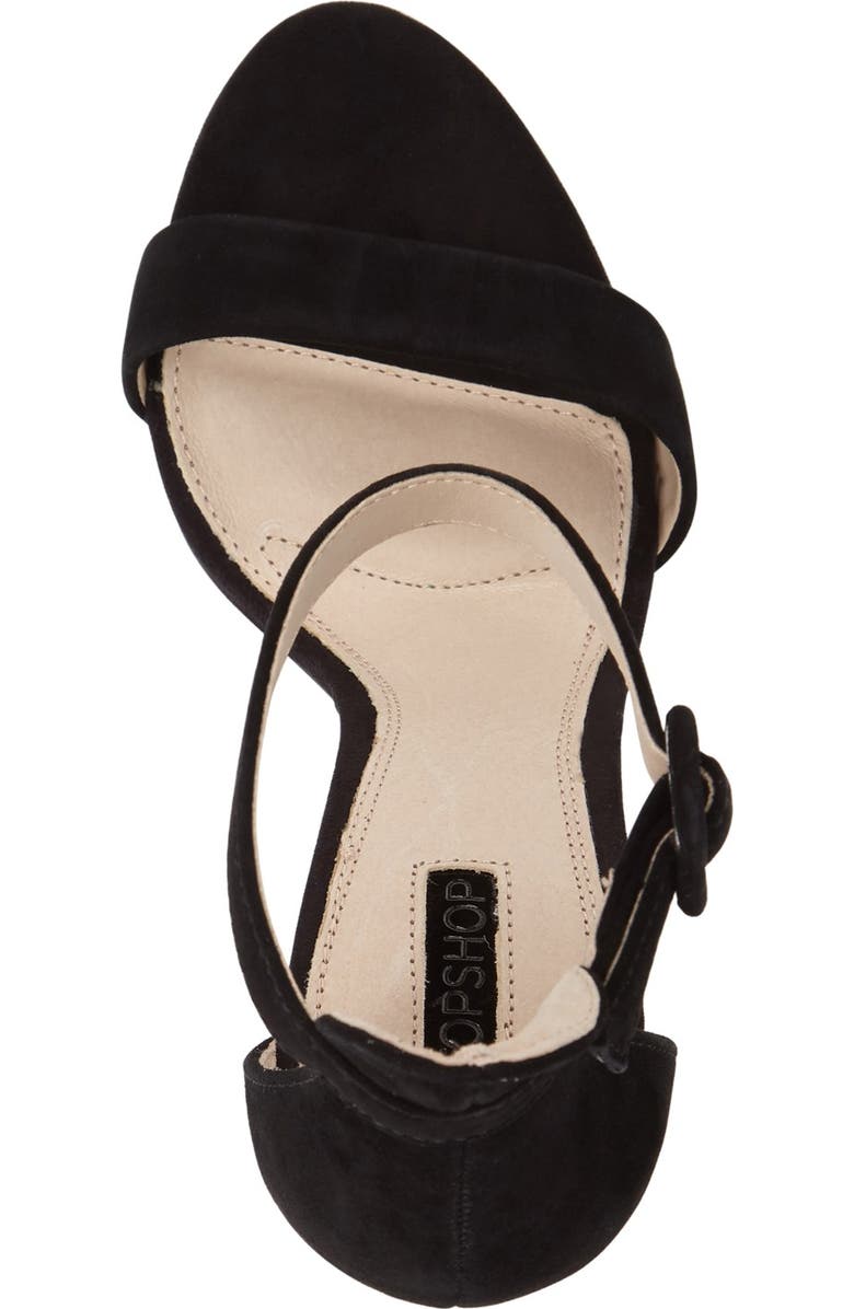 Topshop 'Rita' Ankle Strap Sandal, Alternate, color,