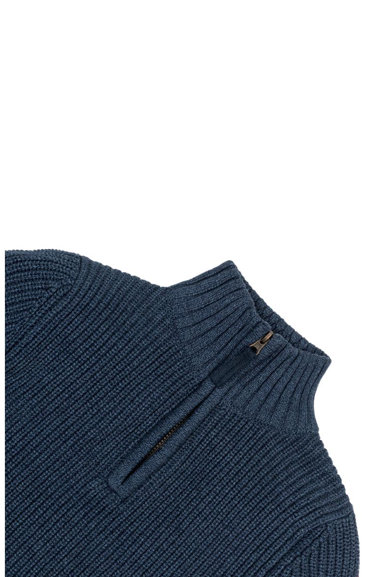 Boys' Organic Half Zip Sweater, Kids, Alternate, color, Navy Marl