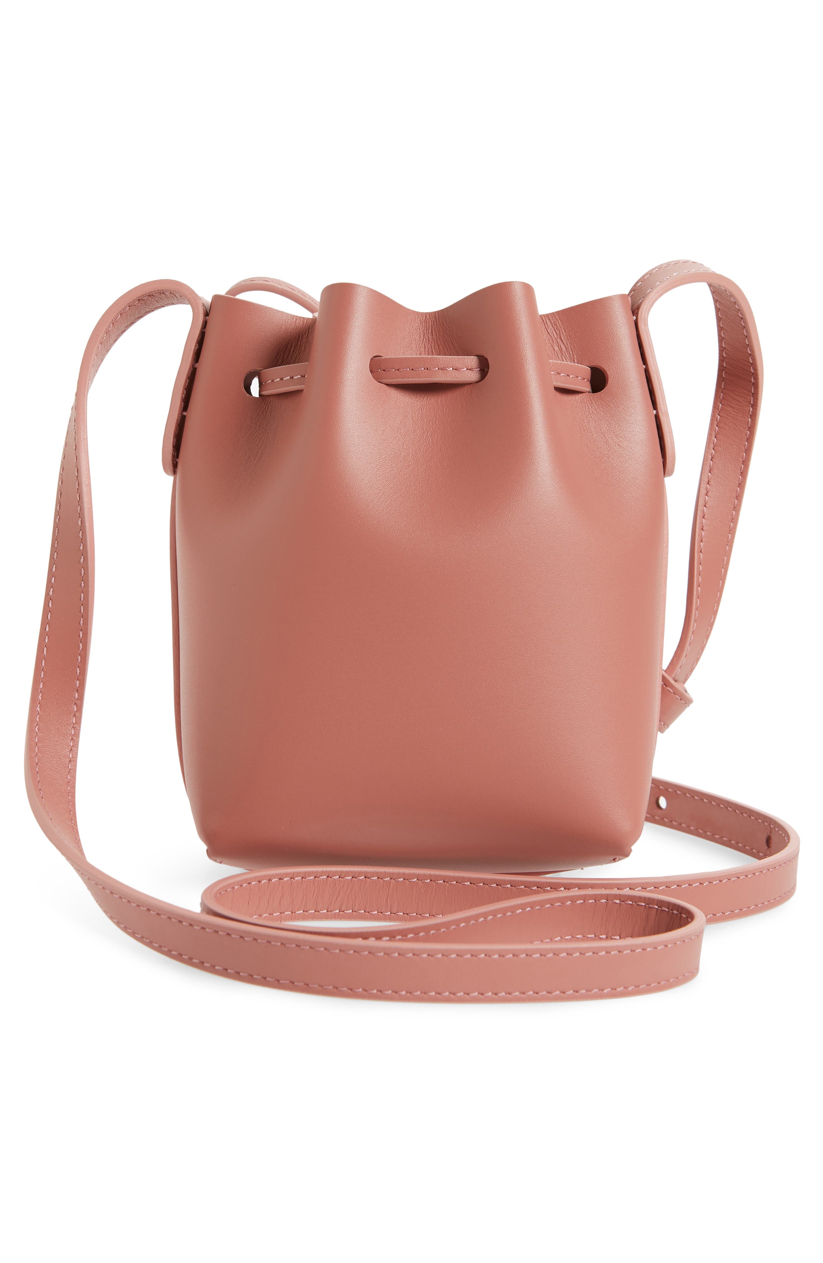 Baby Leather Bucket Bag, Alternate, color, BLUSH