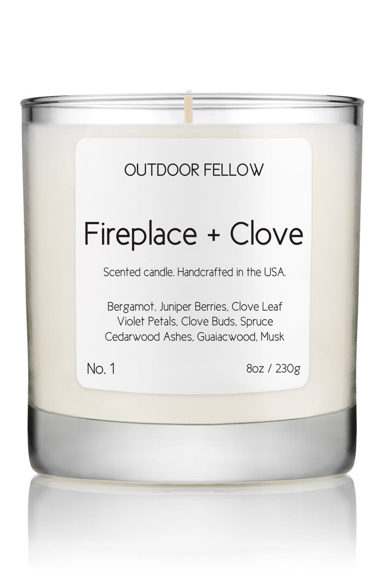 No. 1 Fireplace + Clove Scented Candle, Main, color, FIREPLACE AND COVE