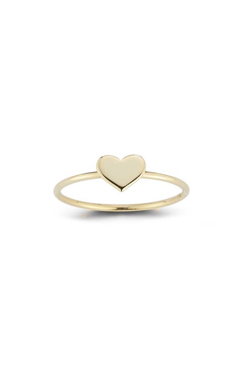 14K Gold Heart Ring