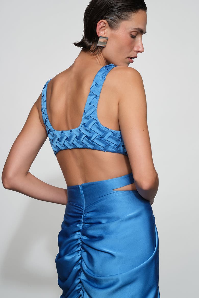 Magdalen Gown, Alternate, color, Ocean