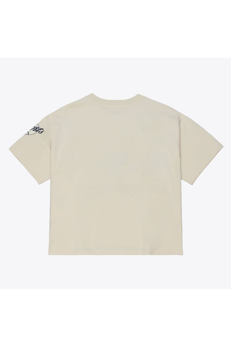 Women's Mitchell & Ness  Cream San Francisco Giants Cooperstown Yacht Rock Boxy Cropped T-Shirt, Alternate, color, Cream