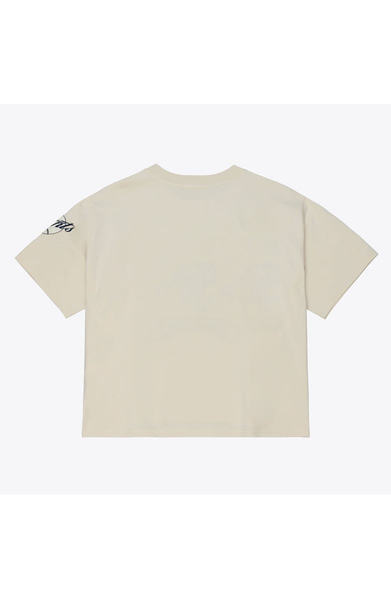 Mitchell & Ness Women's Mitchell & Ness Cream San Francisco Giants Cooperstown Yacht Rock Boxy Cropped T-Shirt, Alternate, color, Cream