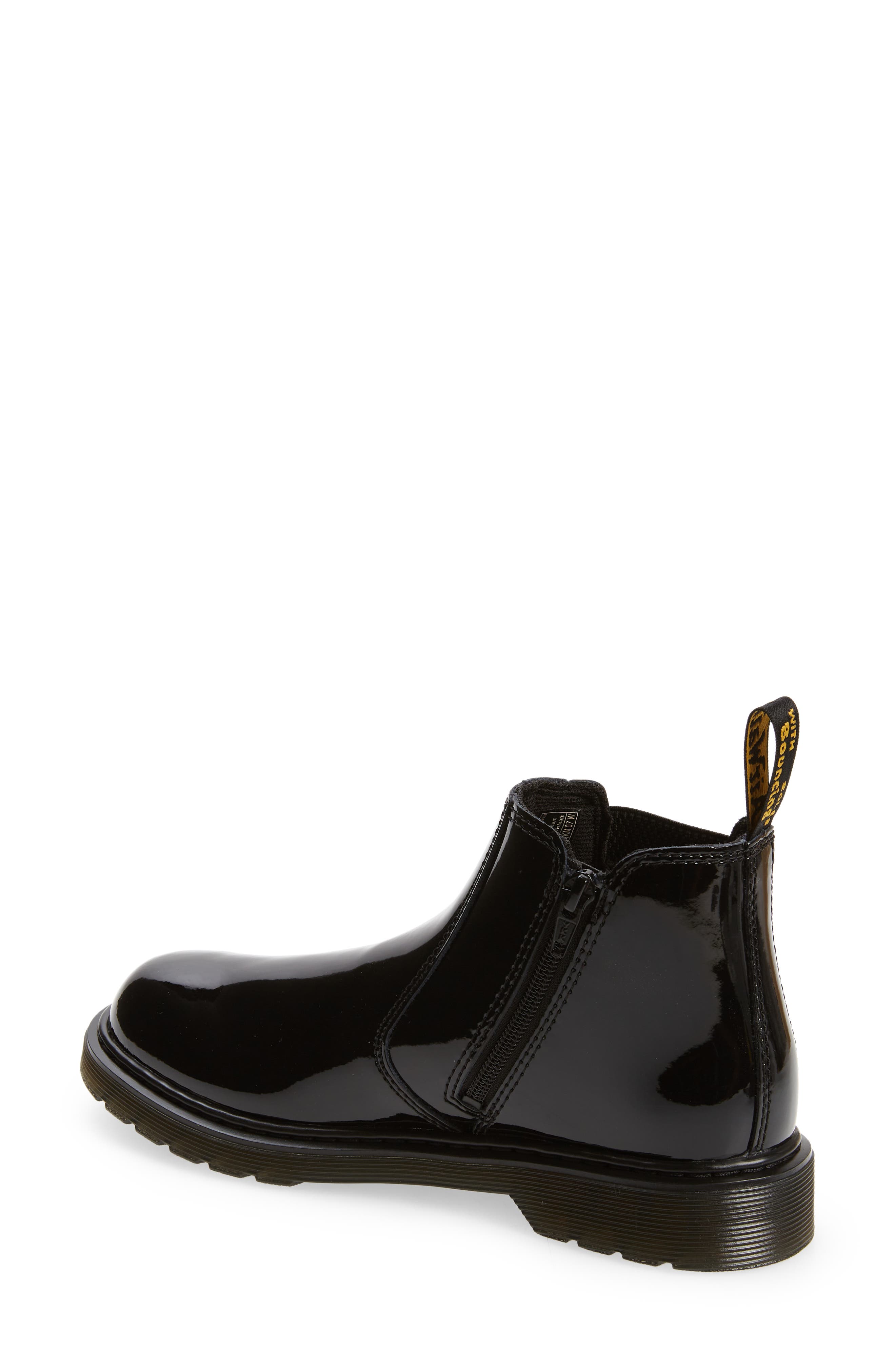 Dr. Martens Kids' 2976 Patent Chelsea Boot, Alternate, color, 