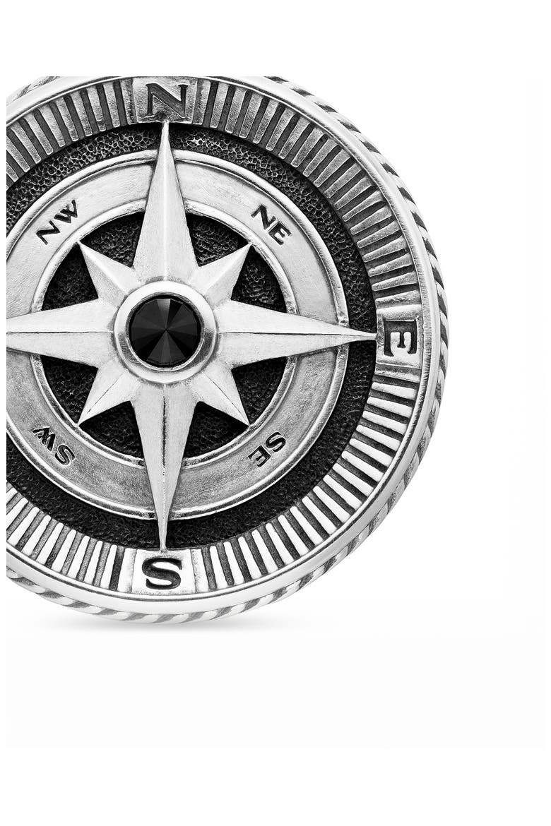 Maritime Compass Pendant, Alternate, color, SILVER PAVE