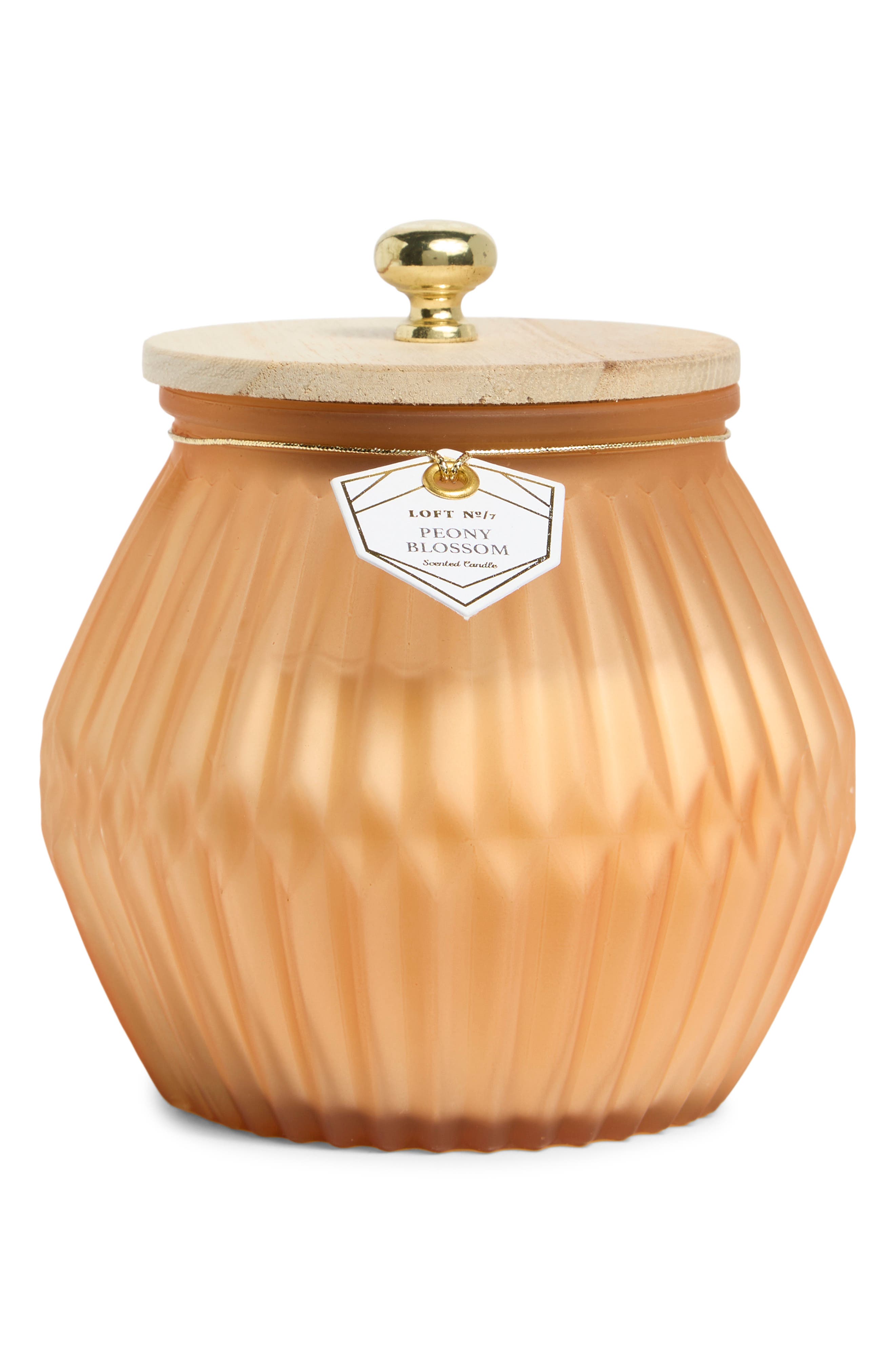 PORTOFINO CANDLES Peony Blossom Hex Lantern Candle