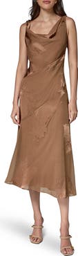 Donna Karan New York Satin Burnout Cocktail Dress