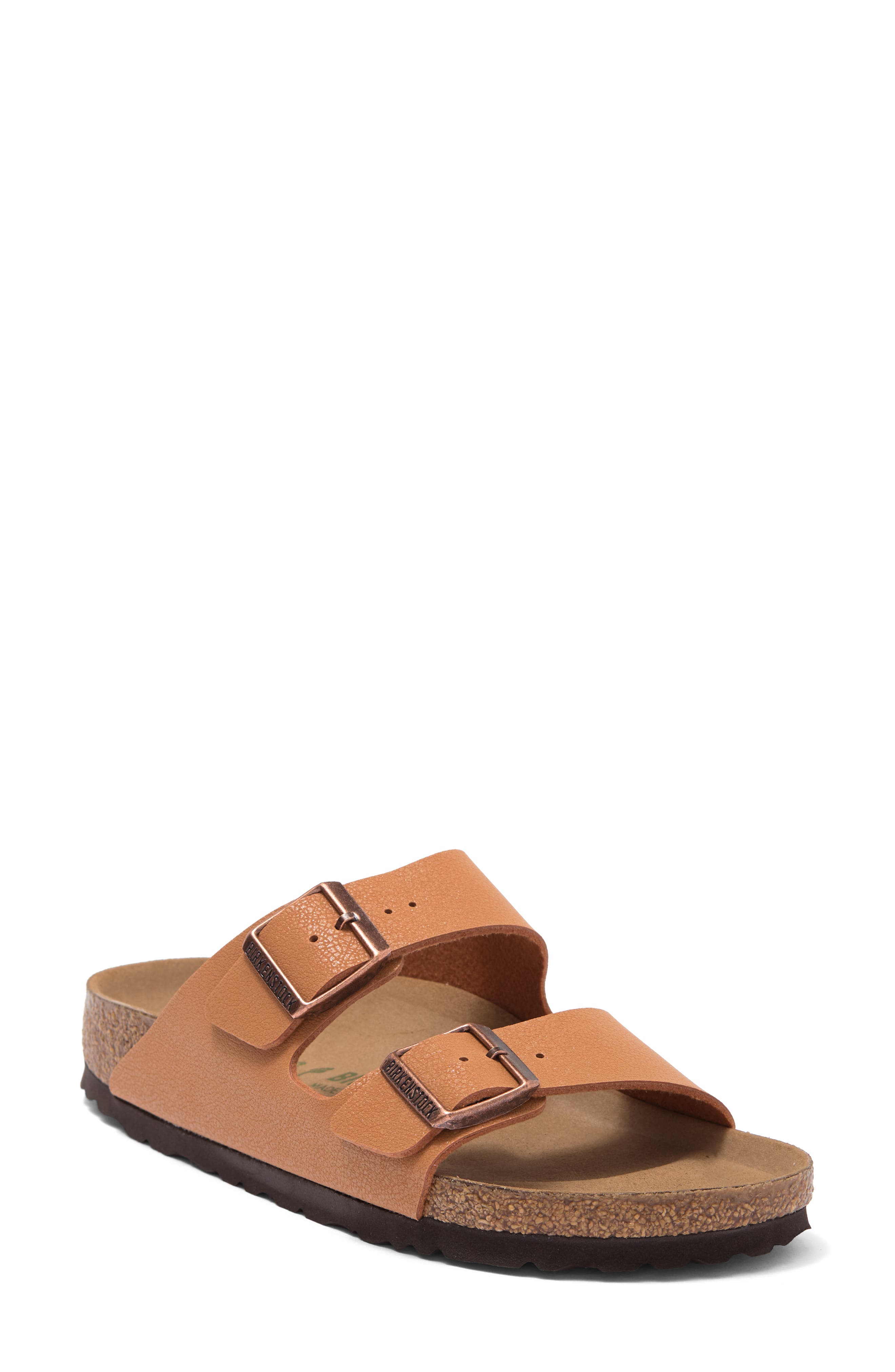 Birkenstock Arizona Vegan Leather Slide Sandal, Main, color, 