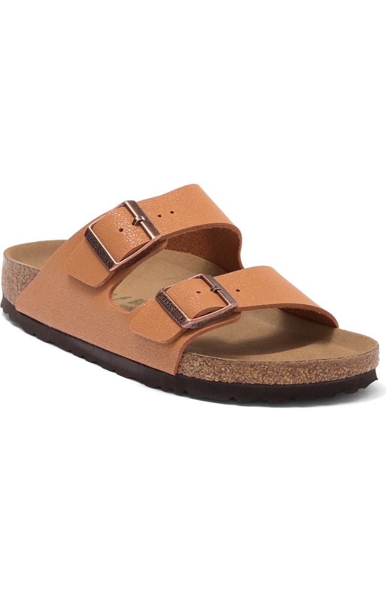Birkenstock Arizona Vegan Leather Slide Sandal, Main, color,