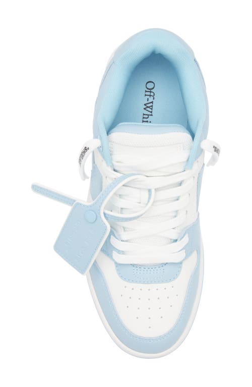 Off-white Out Of Office Arrow Bicolor Sneakers In White/light Blue